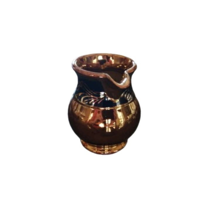 Vintage small Lusterware Gold with Blue Band Floral Design