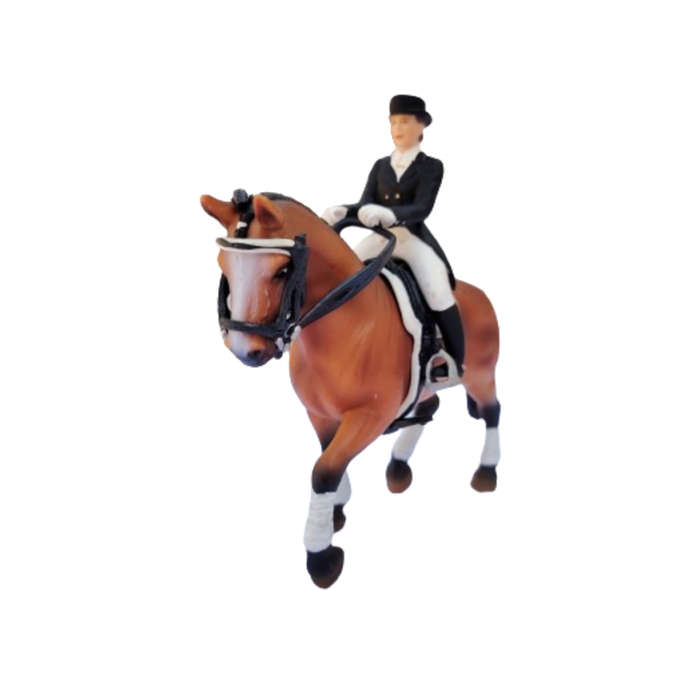 Schleich #40187 Rare  Hanoverian Mare Horse Dressage Riding Set