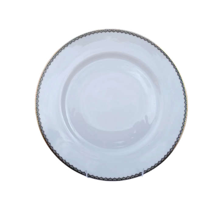 Rosenthal Aida elegant blue and gold trim Dinner Plate