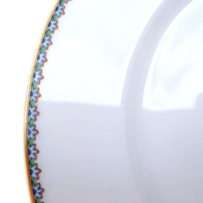Rosenthal Aida elegant blue and gold trim Dinner Plate