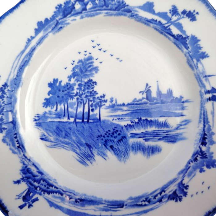 Royal Doulton Blue and White Plate Norfolk Pattern D6294