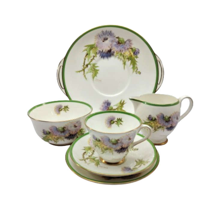 Royal Doulton Bone China Glamis Thistle Tea Set