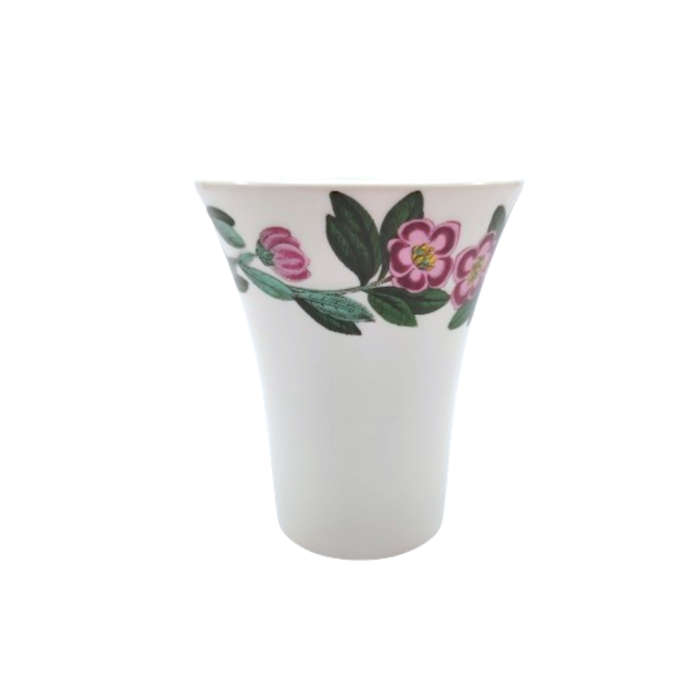 Portmeirion Botanic Garden Toothbrush Holder and beaker in the Speedwell and Rhododendron