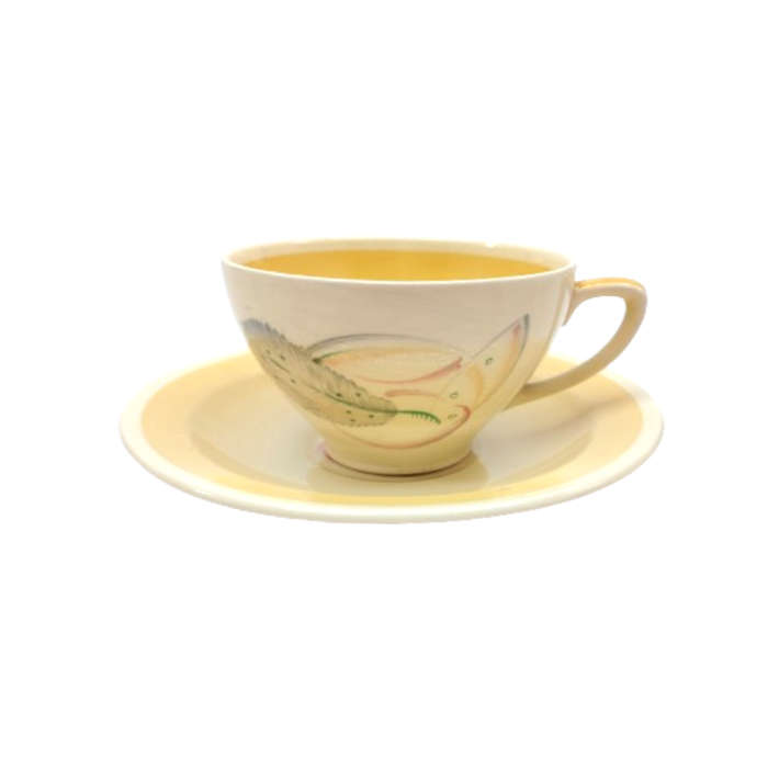 Susie Cooper Yellow Cup saucer and plate Trio