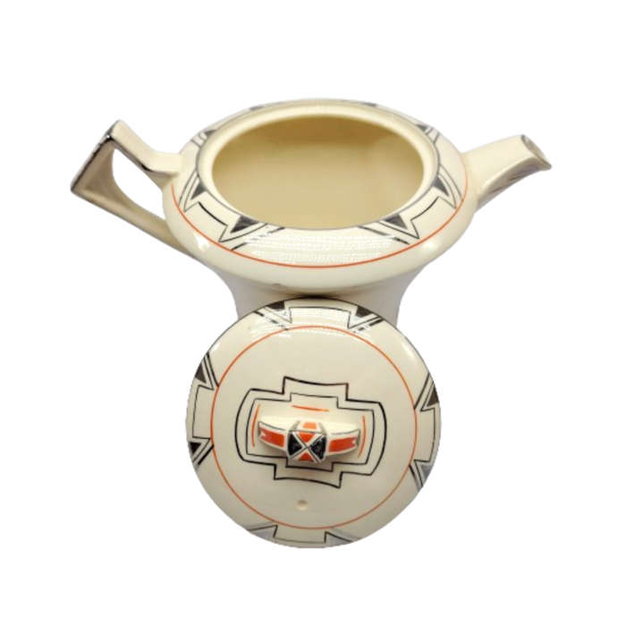 Rare 1930'S Art Deco Alfred Meakin Marigold Princess Shape Geometric Tea Set