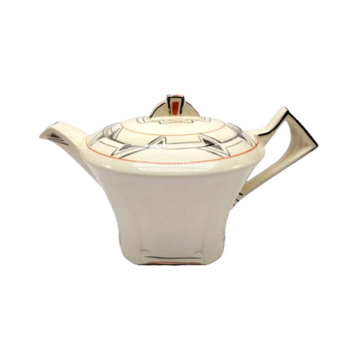 Rare 1930'S Art Deco Alfred Meakin Marigold Princess Shape Geometric Tea Set