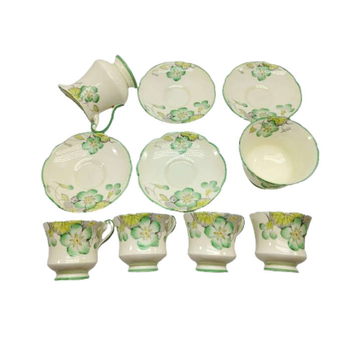 Paragon Tea Set G1413 Green and Yellow Flowers