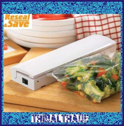 RESEAL AND SAVE - Cordless Plastic Bag Heat Sealer - Keep your food fresher for longer!!