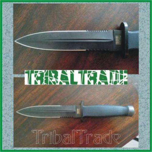 2 to GO!! SOG SPECIALITY DAGGER - Double Edge Blade - Dual Serrated - SUPER SHARP!!