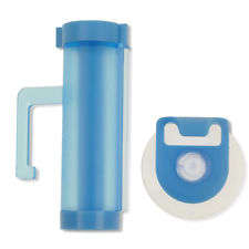 Plastic Rolling Squeezer Toothpaste Dispenser Tube with Hanging Sucker Holder