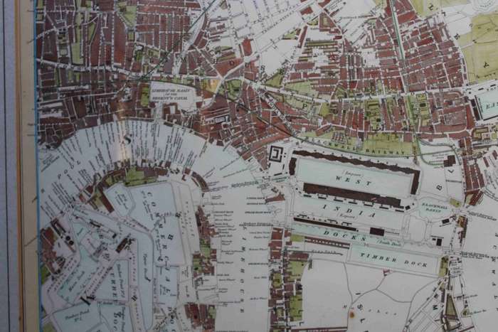 Stanfords Library Map of London and its Suburbs by Edward Stanford.