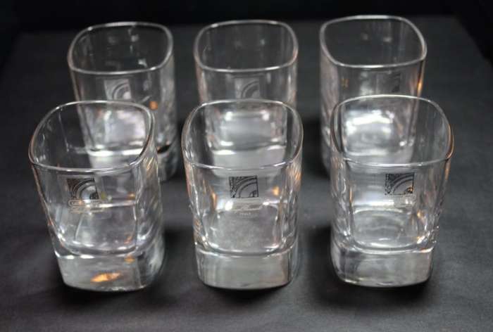 Luigi Bormioli Blown Crystal Liquer Glasses