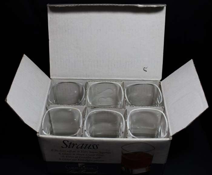 Luigi Bormioli Blown Crystal Liquer Glasses