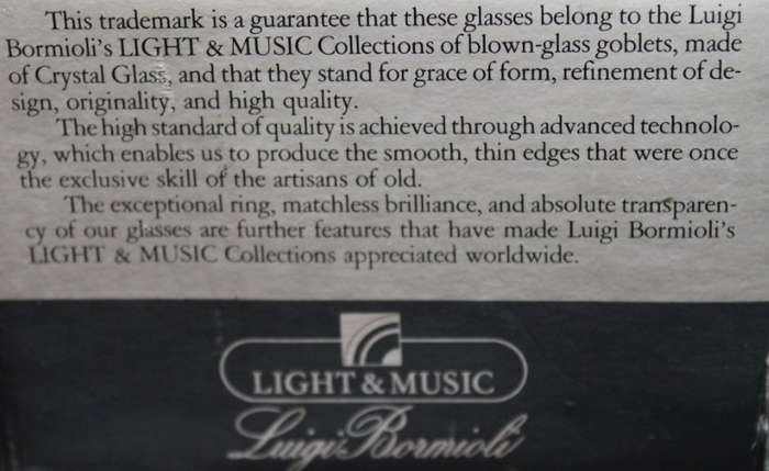 Luigi Bormioli Blown Crystal Liquer Glasses