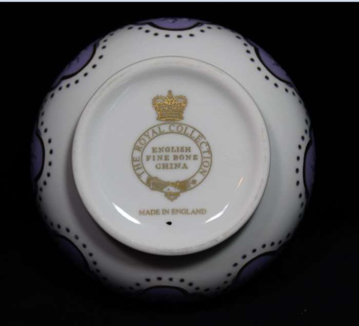 Staffordshire English Fine Bone China Trinket Bowl and Lid.