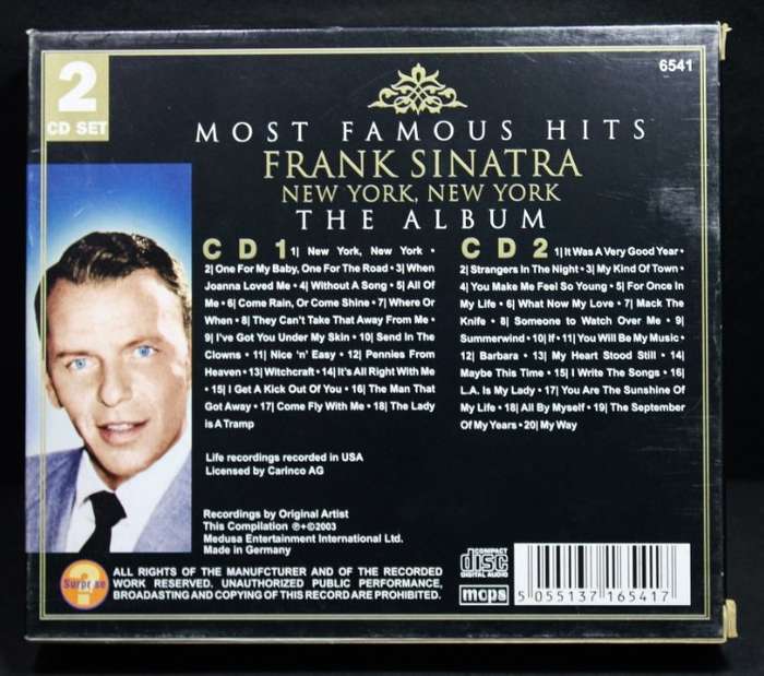 Frank Sinatra New York, New York The Album Double CD
