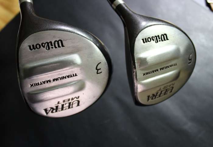 Wilson Titanium 3 and 5 Fairway Woods.