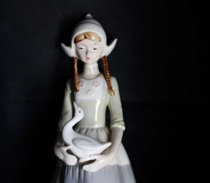 Dutch Girl with Duck - Heritage Porcelain.