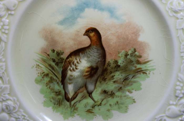 Vintage Crown Ducal Quail Pattern Decorative Wall Plate.