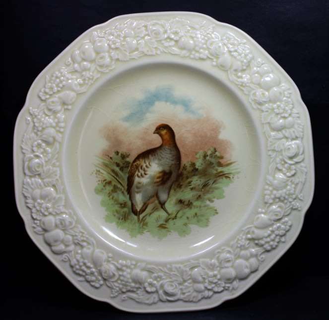 Vintage Crown Ducal Quail Pattern Decorative Wall Plate.
