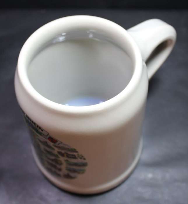 Germany 500ml Beer Mug `Rhein River von Mainz bis Koln` River Rhine