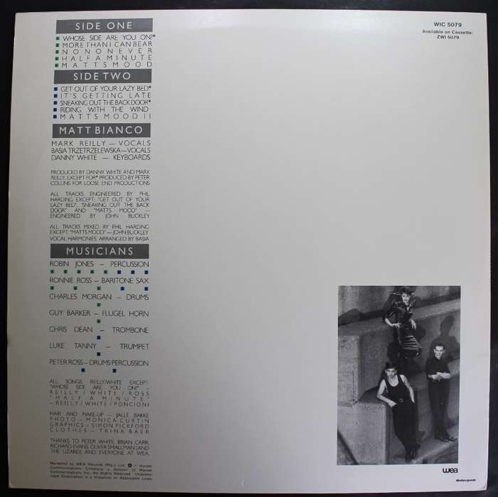 Matt Bianco Whose Side Are You On Vinyl LP