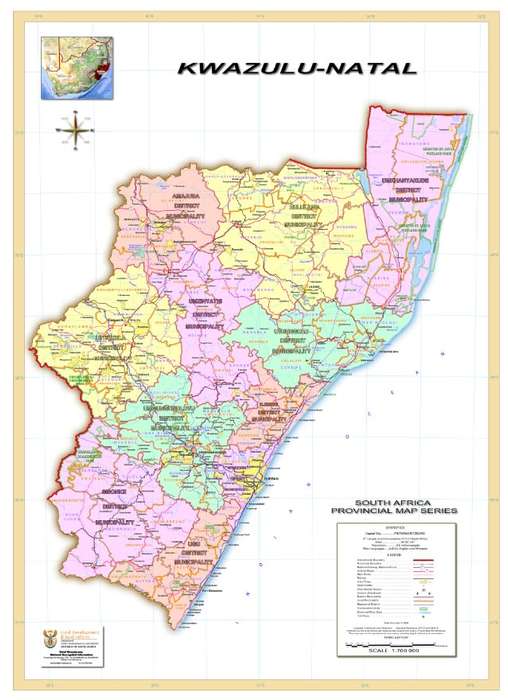 Full Set Of South Africa Provincial Maps via Digital Download