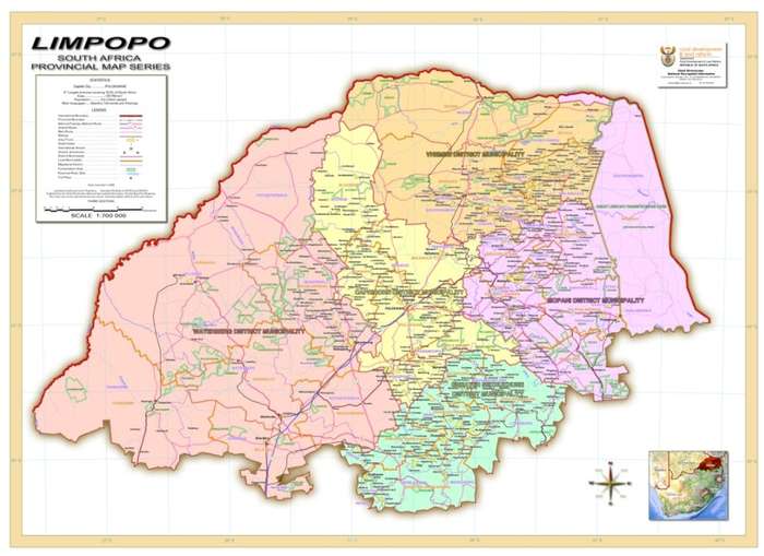Full Set Of South Africa Provincial Maps via Digital Download