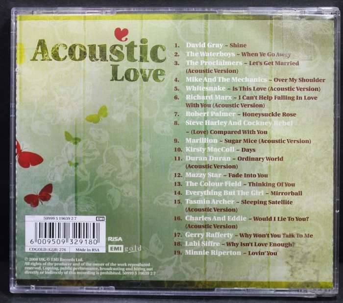 Acoustic Love Compilation Various Artists CD.