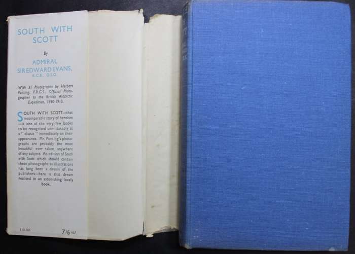 South With Scott by Admiral Edward R G R Evans Hardcover Book