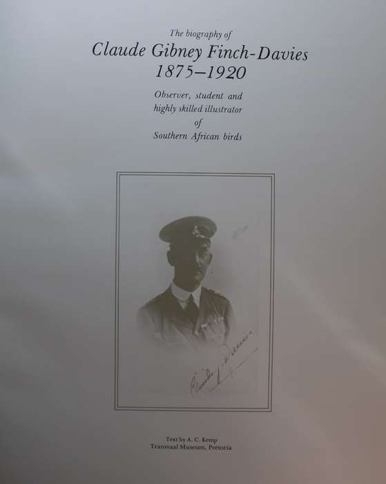 The Biography of Claude Gibney Finch-Davies 1875-1920 by A.C Kemp Hardcover Book