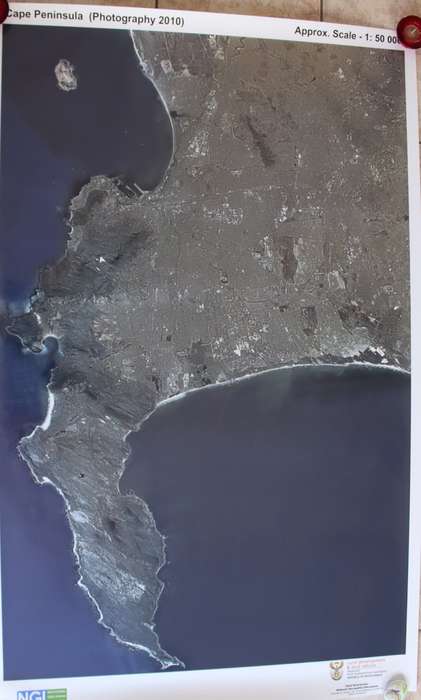 Cape Peninsula Large Aerial Photo Colour 2010