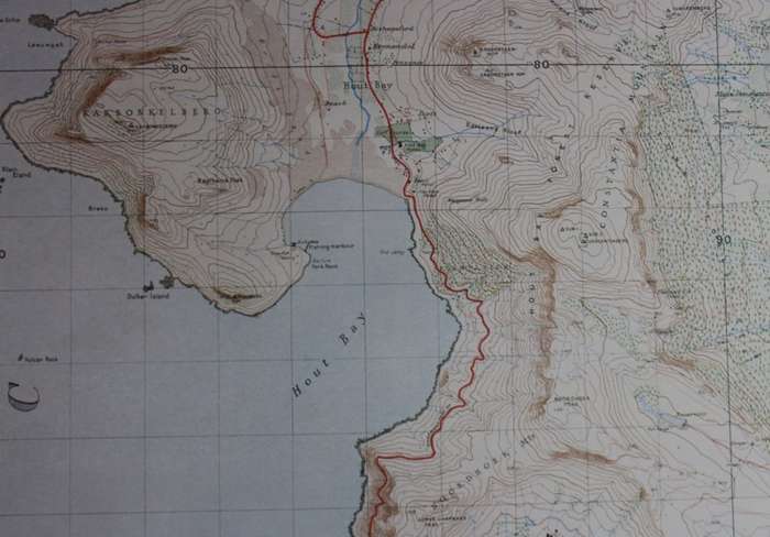 Cape Peninsula 1934 - 80th Anniversary Surveys and Mapping, Set of 4 Maps, Reproduction Prints