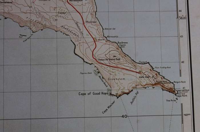 Cape Peninsula 1934 - 80th Anniversary Surveys and Mapping, Set of 4 Maps, Reproduction Prints