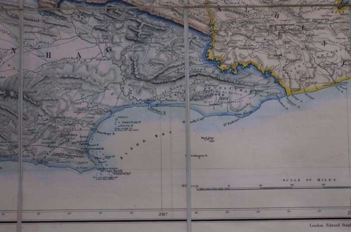 Map of the Eastern Frontier of the Cape Colony 1856, Reproduction Print