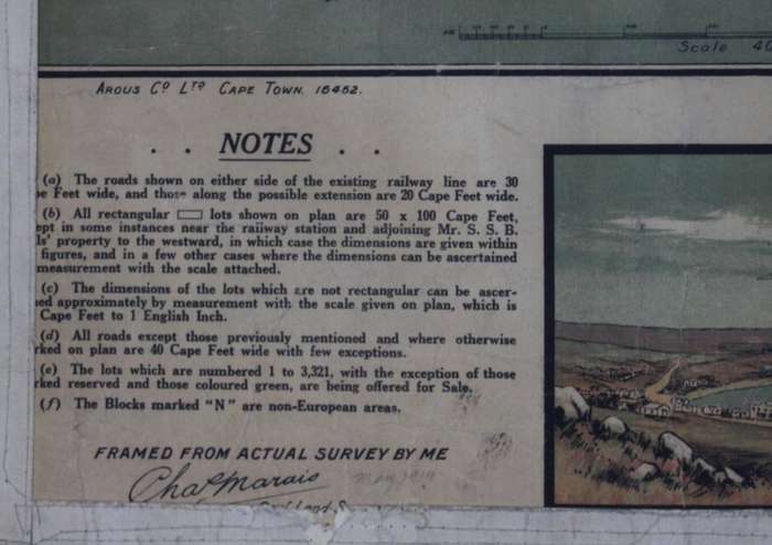 Vintage Plan of Part of the Township of Saldanha Bay 1914, Poster Print.