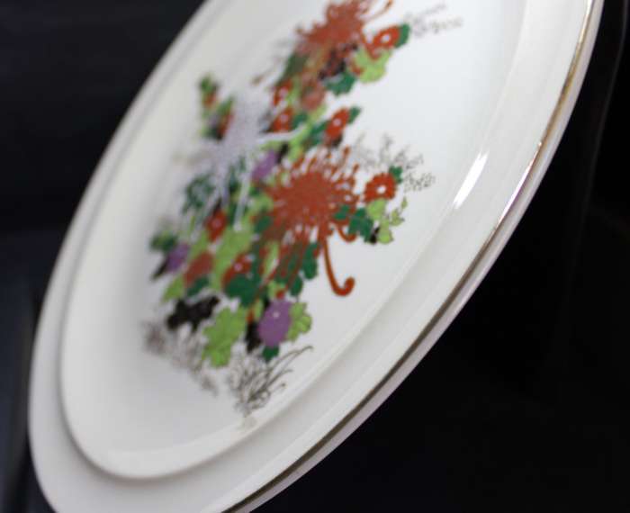 Imperial Imari Floral Pattern Decorative Wall Plate by Prof Toshio Mitumura