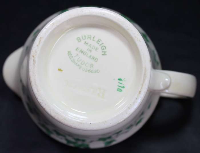 Vintage Burleigh Ware Sauce Jug and Saucer Tudor Style