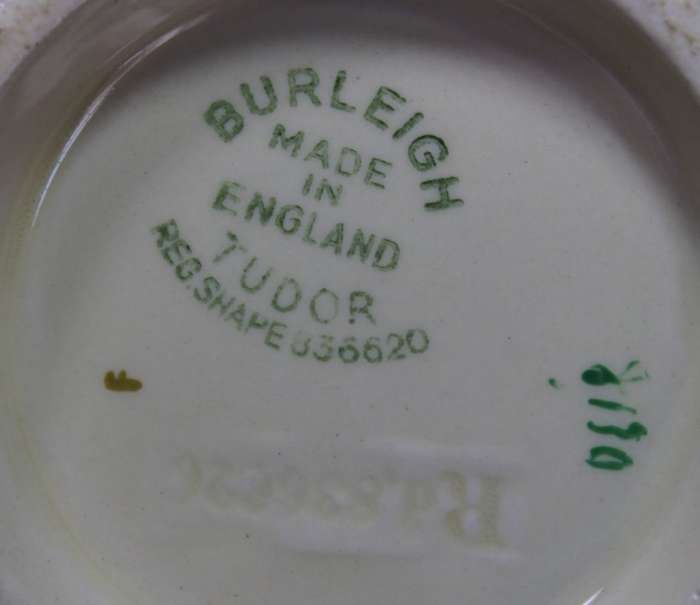 Vintage Burleigh Ware Sauce Jug and Saucer Tudor Style