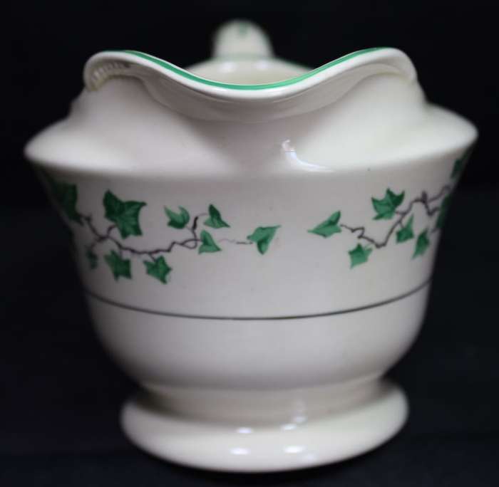 Vintage Burleigh Ware Sauce Jug and Saucer Tudor Style