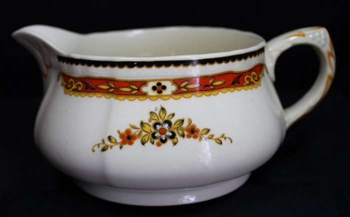 Vintage Alfred Meakin Astoria Shape Marigold Pattern Gravy Jug