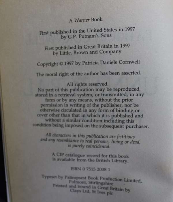 Unnatural Exposure by Patricia Cornwell, Softcover Book