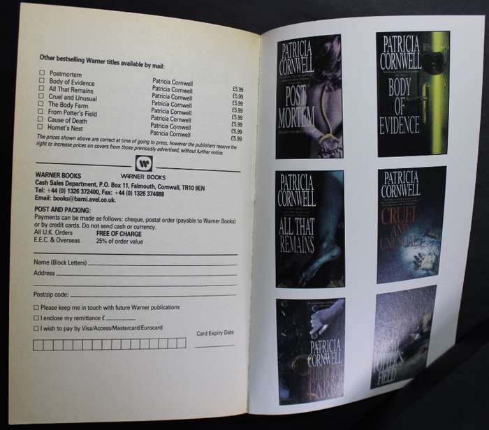 Unnatural Exposure by Patricia Cornwell, Softcover Book