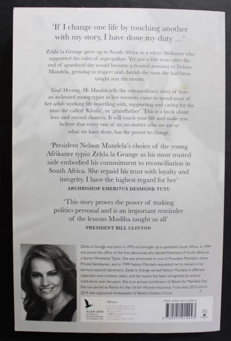 Good Morning Mr Mandela by Zelda la Grange, Softcover Book