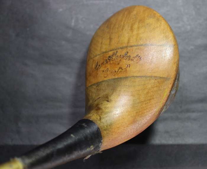 Vintage Cann & Taylor of Scotland Wooden Driver Golf Club @ 1930's, Refurbished