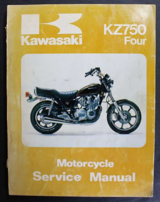 Kawasaki KZ750 Four Motorcycle Service Manual, Softcover Book