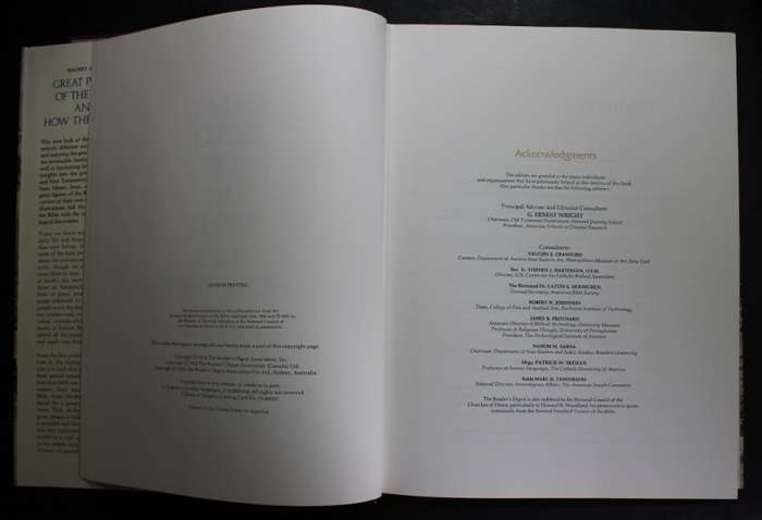 Great People of The Bible and How They Lived Hardcover Book by Readers Digest.