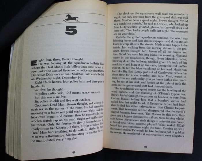 Ed McBain Eight Black Horses an 87th Precint Novel Softcover Book