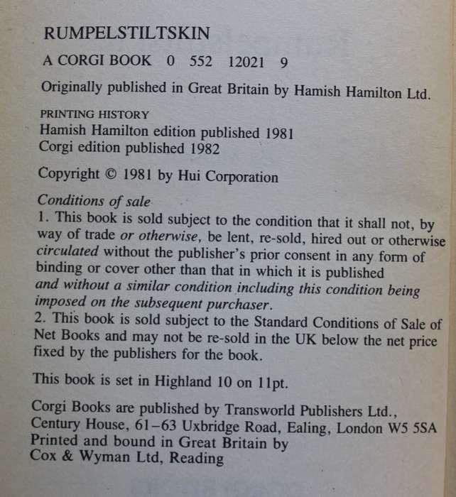 Ed McBain Rumpelstiltskin a Matthew Hope Novel Softcover Book