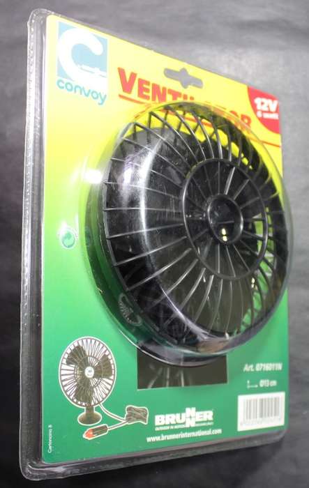 Breeze 13cm 12V Oscillating Fan by Brunner.